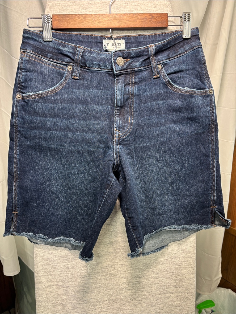 Maurices Dark Blue Denim Cutoff Shorts